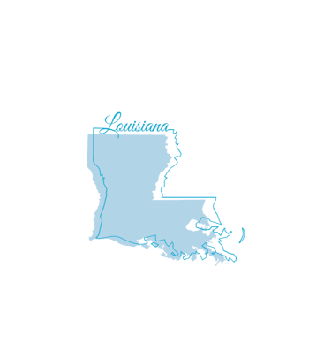 map of Louisiana 