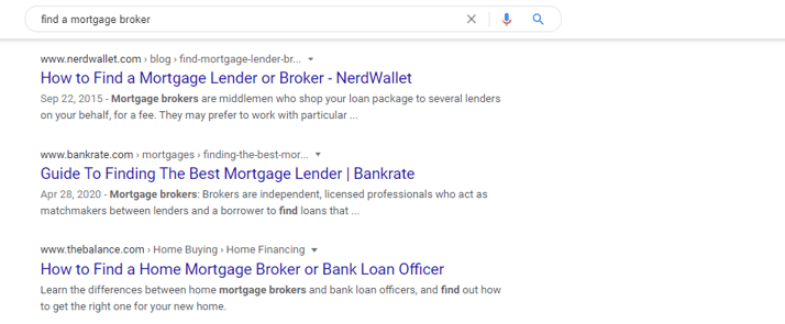 Find a Mortgage Broker
