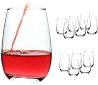 Red and White Wine Glasses