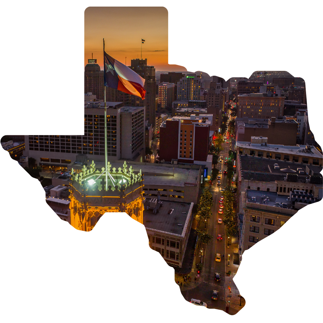 Texas city in the shape of the state